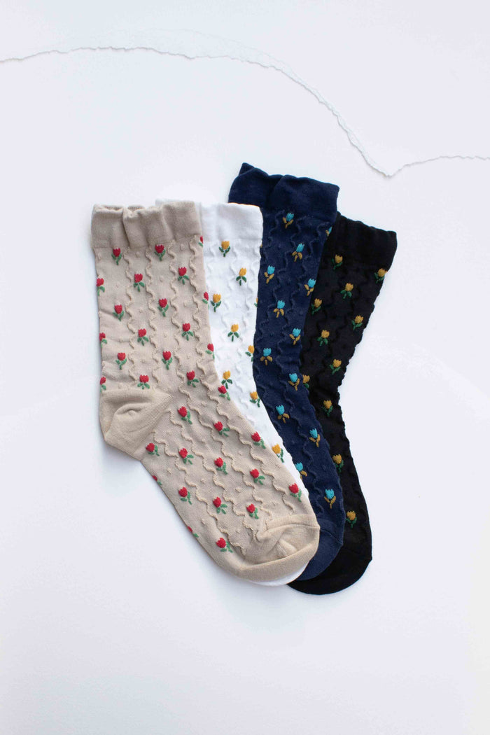 Mini Tulip Flower Socks