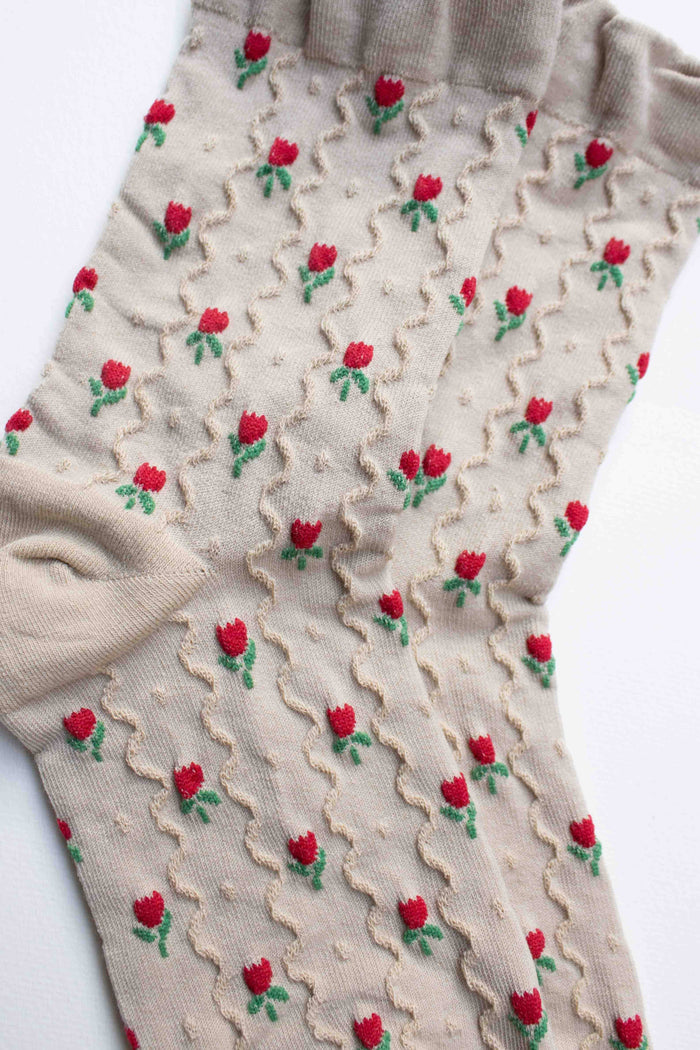 Mini Tulip Flower Socks