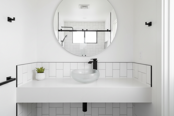 Modern Crystal Basin Wash Glass Sink