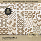 Add these bold and modern wood patterned background papers by Lucky Girl Creative digital art to all your digital scrapbooking pages. Great for mixing-and-matching on your everyday projects.