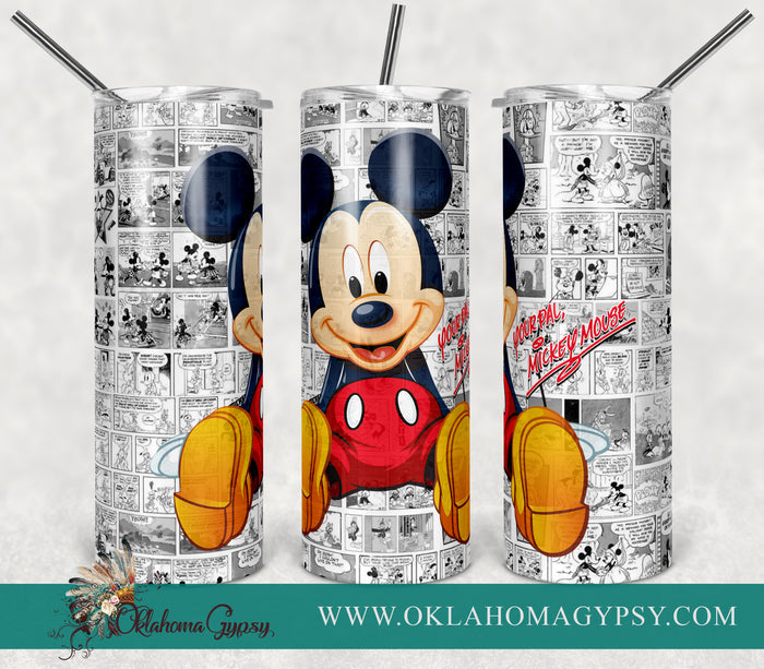Mouse Comic Book Design Digital File Wraps