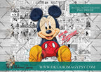 Mouse Comic Book Design Digital File Wraps