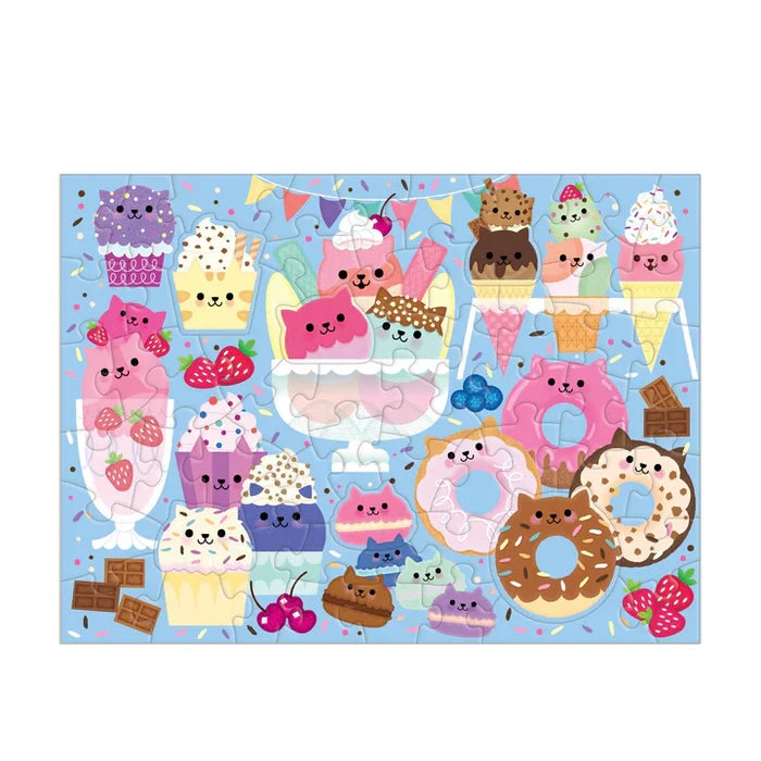 Mudpuppy Scratch & Sniff 60 Piece Puzzle: Cat Cafe