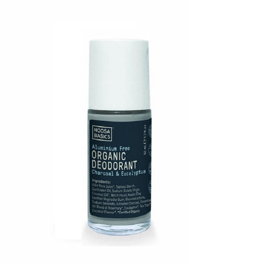 Noosa Basics Deodorant Roll On - Charcoal & Eucalyptus 50ml - L'Organic