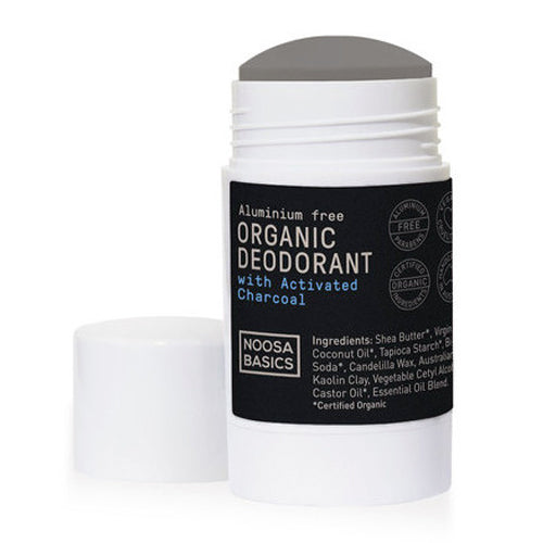 NOOSA BASICS Organic Deodorant Stick Activated Charcoal 60g - L'Organic