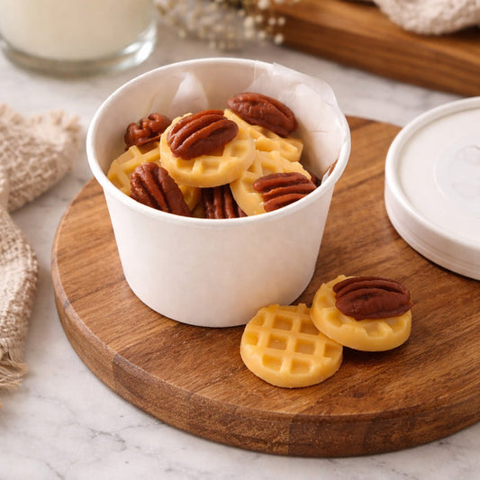 Nutty Waffles Coconut Wax Melts – Maple Caramel Bakery Scent, 3 oz