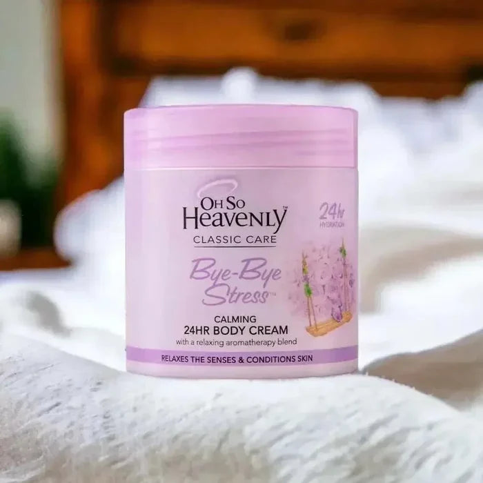 Oh So Heavenly Classic Care Body Cream - Bye Bye Stress (470ml) with lavender and chamomile for relaxation and skin nourishment