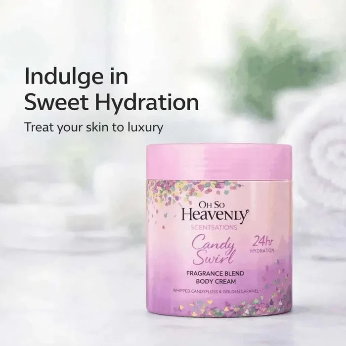Oh So Heavenly Classic Care Body Cream - Candy Swirl (470ml) Facebook Ad