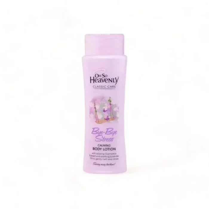 Oh So Heavenly Classic Care Body Lotion Bye Bye Stress with lavender and chamomile, 375ml, calming aromatherapy fragrance