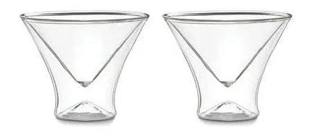 Outset Double Wall Martini Glasses - Set of 2