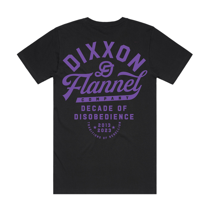 Pastime T-Shirt -  Black & Purple