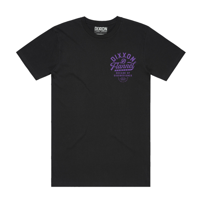 Pastime T-Shirt -  Black & Purple