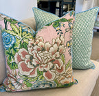 Peony Garden in Blush by Thibaut Pillow Cover