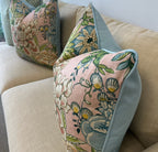 Peony Garden in Blush by Thibaut Pillow Cover