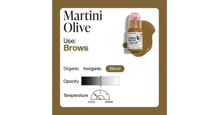 Perma Blend Brow Pigment - Martini Olive (0.5oz.)