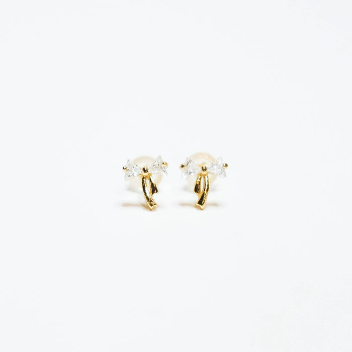 Petite Crystal Bow Earring