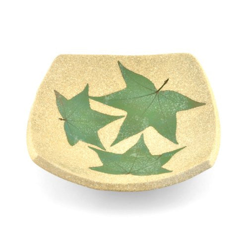 Petrified Forest Small Square Leaf Bowl, Tan - The Barrington Garage