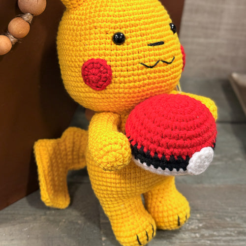 Pikachu Crocheted Doll