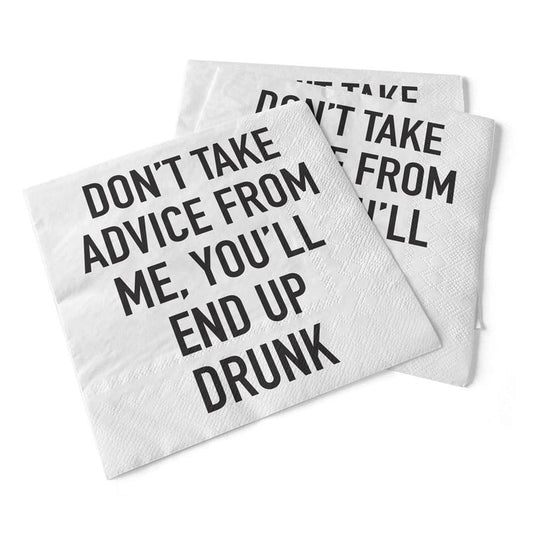 Pinetree Innovations - Don't Take Advice From Me | Beverage Napkins