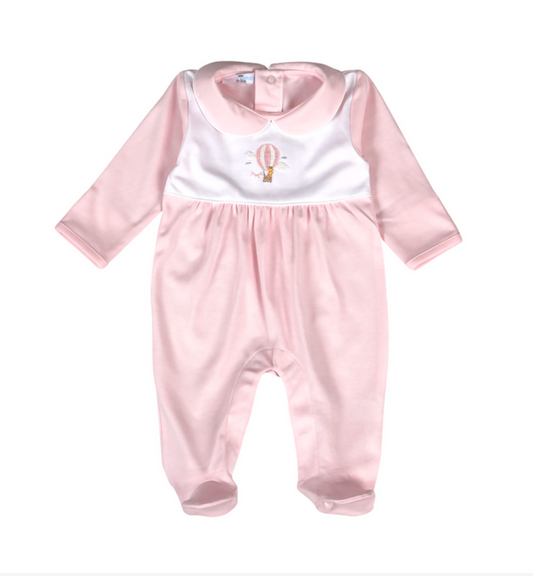 Pink Balloon Ride Footie