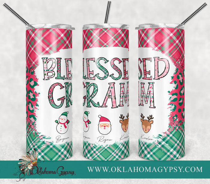 Pink Christmas Clip Art + Doodle Letters, Uppercase Alphabet Set, Pink Retro Santa Digital Files