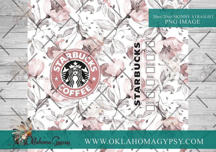 Pink Floral SB Digital File Wraps