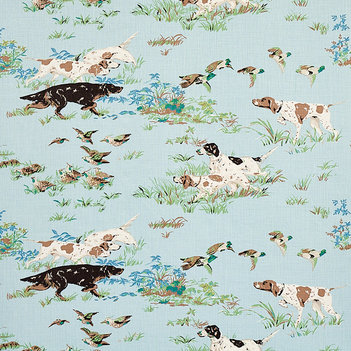 Pointers in Blue Sky by Schumacher Bolster Cover
