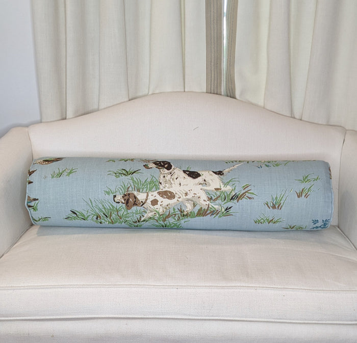 Pointers in Blue Sky by Schumacher Bolster Cover