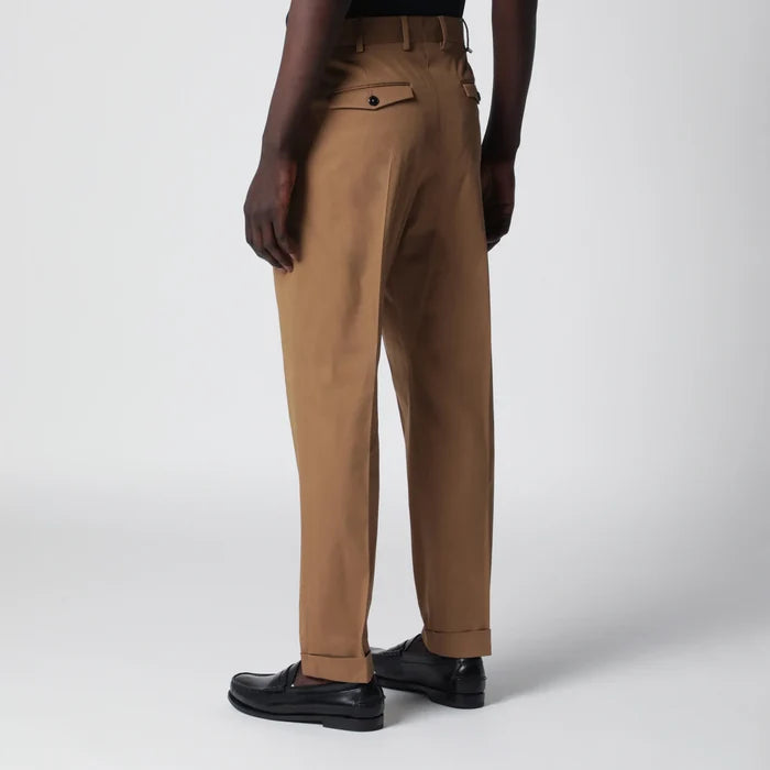 PT Torino - Biscuit-colored cotton trousers Brand Apparel & Accessories > Clothing > Pants