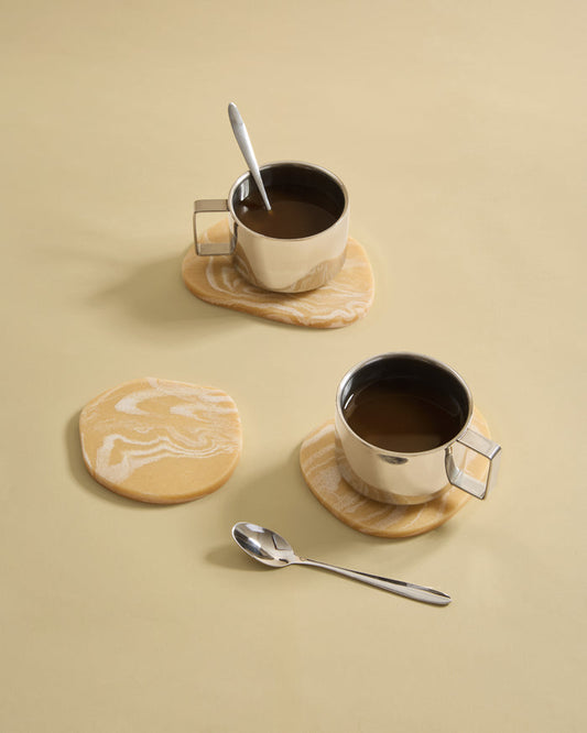Puddle Coasters - Set of 3 - Salted Caramel