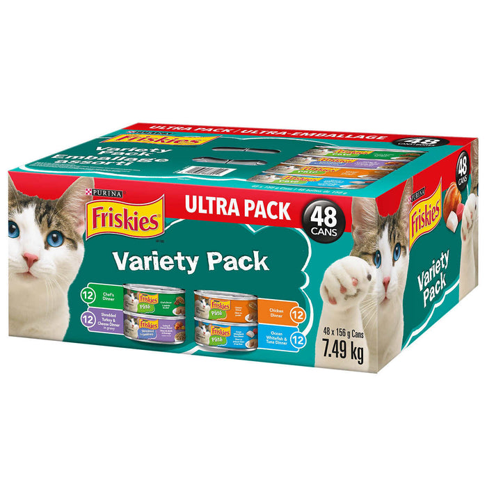 Purina Friskies Tuna Flavour Cat Food - 4 Flavors, 100% Balanced Nutrition - 48 Servings - Shoppers-kart.com