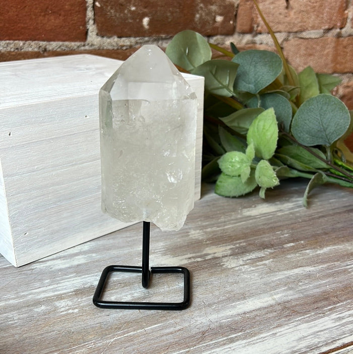 Quartz Point on Stand Large 8"