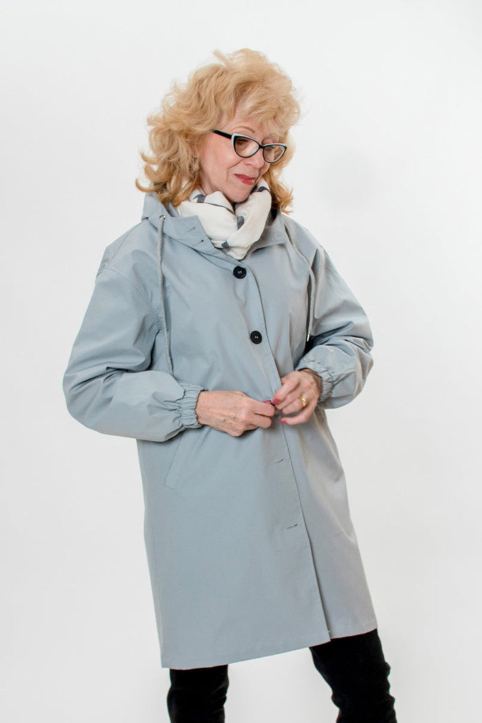Rachel™ Water-Resistant Oversized Hooded Windbreaker