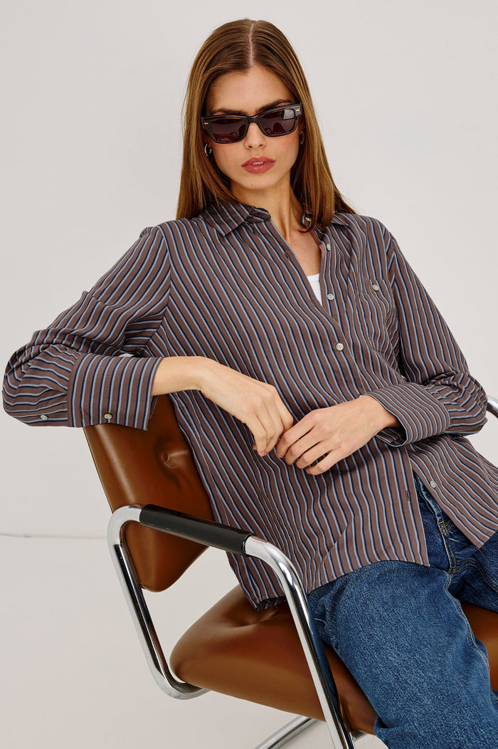 Rails Beck Shirt in Hickory Stripe