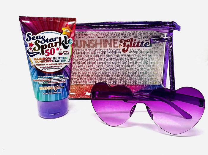 Rainbow Party Cake SPF 50 Travel Ready Gift Set