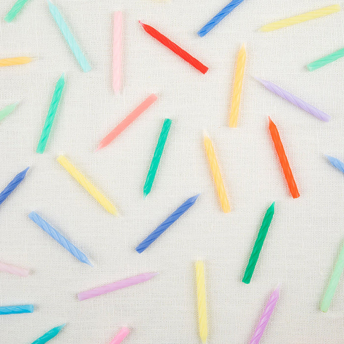 Rainbow Twisted Mini Candles
