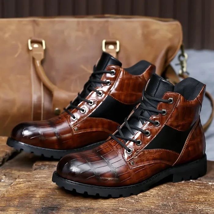 Rendell™ | Crocodile Leather Boots