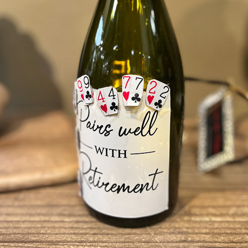 Retirement Wine Bottle Light