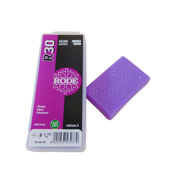 A product picture of the Rode R30 RACING GLIDER VIOLET MELT WAX (-3C/-10C)