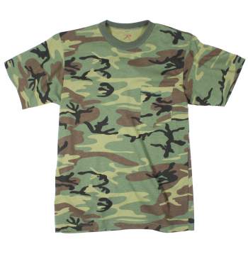 Rothco Woodland Camo T-Shirt w/ Pocket