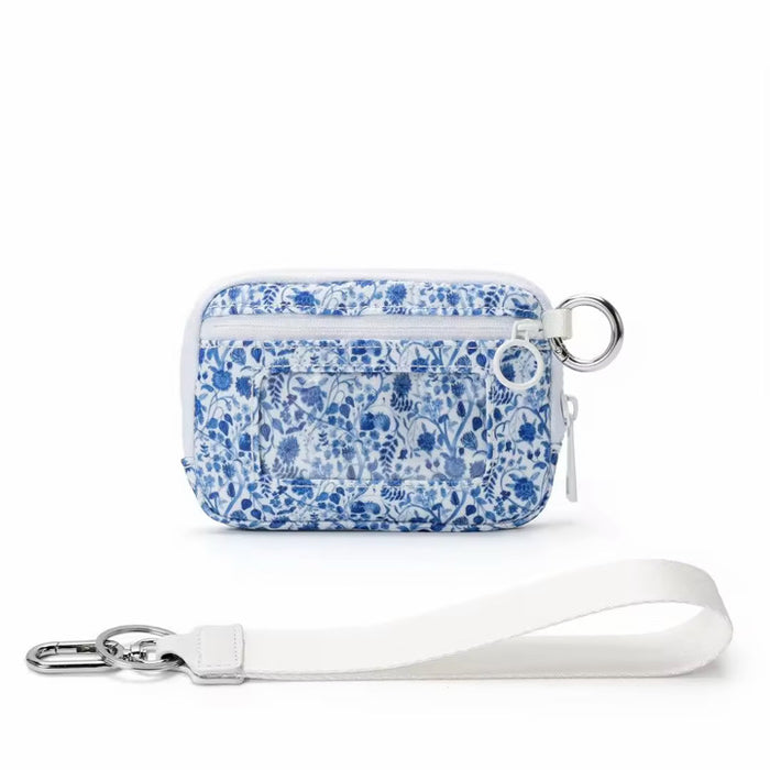 White Blue Floral