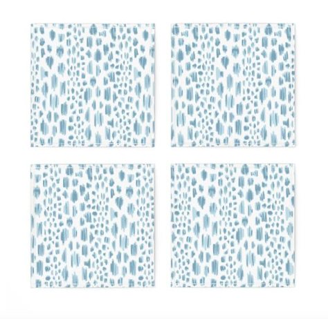 Santee Stripe in Sanctuary Cocktail Napkin - set of 4