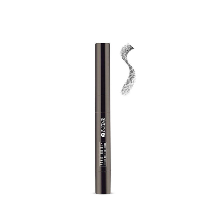 Sienna X Sculpting Brow Pencil + Fixing Serum - Natural Black - Example Shade
