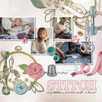 Whether you love to stitch or sew, these digital scrapbooking embellishments, clusters, and word art by Lucky Girl Creative digital art will help you document your favorite hobby or craft - crochet, embroider, cross stitch, sew, knit, or craft with fabric. Embellishments include yarn, wicker basket, clothes, socks, sweater, cotton, crochet flowers, crocket hook, embroidery basket, embroidered flowers, embroidery hoop, thread, floss, fabric, seamstress, material, arm chair, heart, knitting basket, and more.