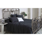 Signoria Olivia Coverlet & Shams - Charcoal