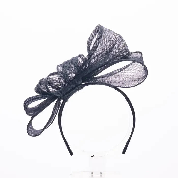 Sinamay Double Bow Fascinator