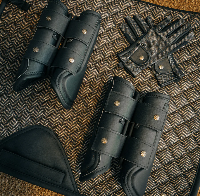 Sixteen Cypress Leatherette Splint Boots
