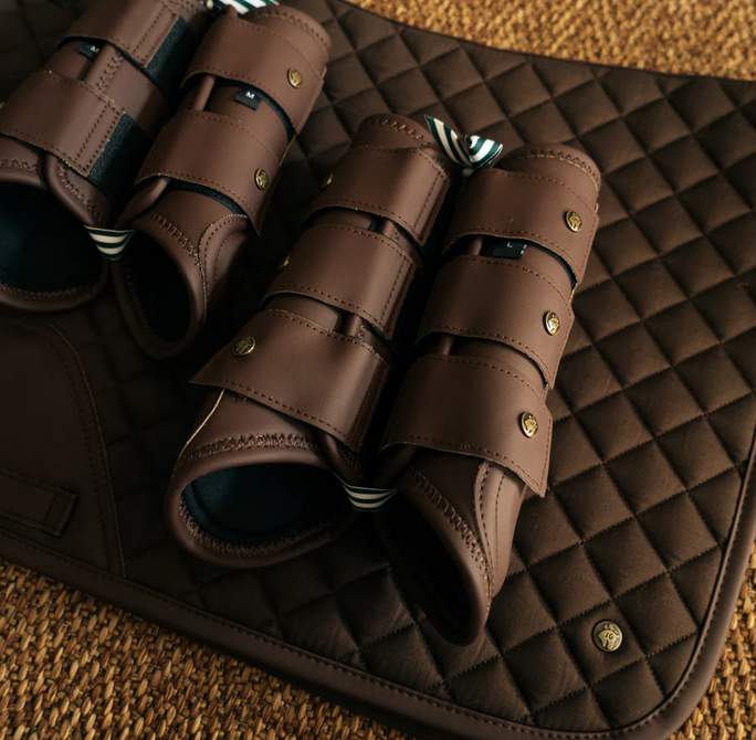 Sixteen Cypress Leatherette Splint Boots
