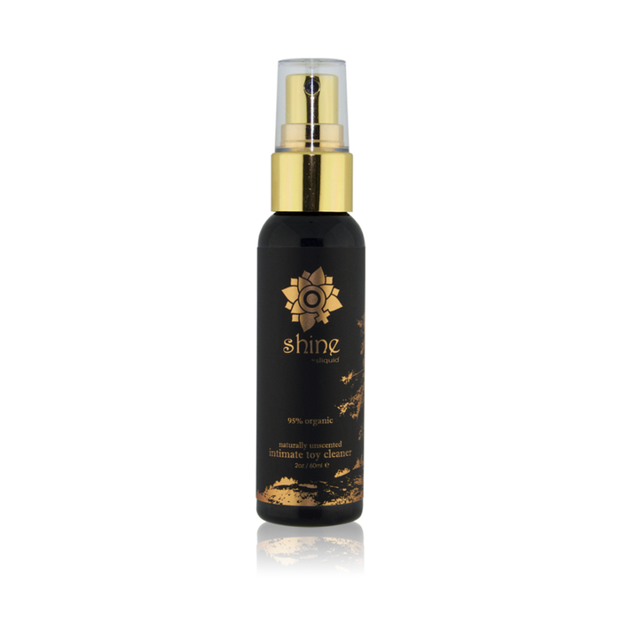 An image of Sliquid Shine Organic Toy Cleaner 60ml bottle in a white background.