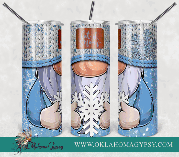 Snowflake Let It Snow Gnome Collection Digital File Wraps
